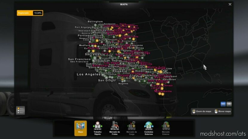 Ultra Zoom Map By Rodonitcho Mods [1.40-1.47] for American Truck Simulator