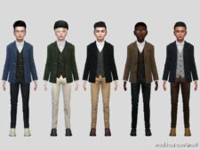 Sims 4 Teen Clothes Mod: Hilary Suit Jacket (Image #2)