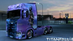 Scania Titanfall 2 Woman Skin for Euro Truck Simulator 2