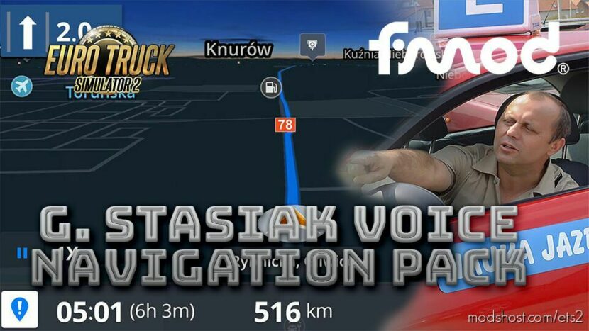 G.stasiak Voice Navigation Pack 2 for Euro Truck Simulator 2
