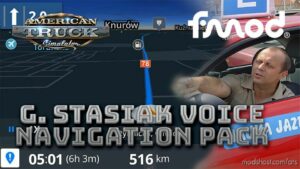 G.stasiak Voice Navigation Pack V2.0 for American Truck Simulator