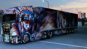 ETS2 Scania Mod: Native Girl Skin (Image #2)