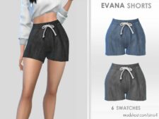 Evana Shorts for Sims 4