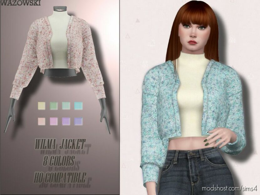 Sims 4 Everyday Clothes Mod: Wilma jacket (Featured)