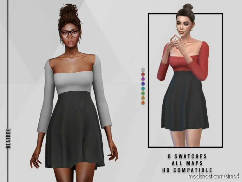 Sims 4 Everyday Clothes Mod: Alina Dress (Featured)