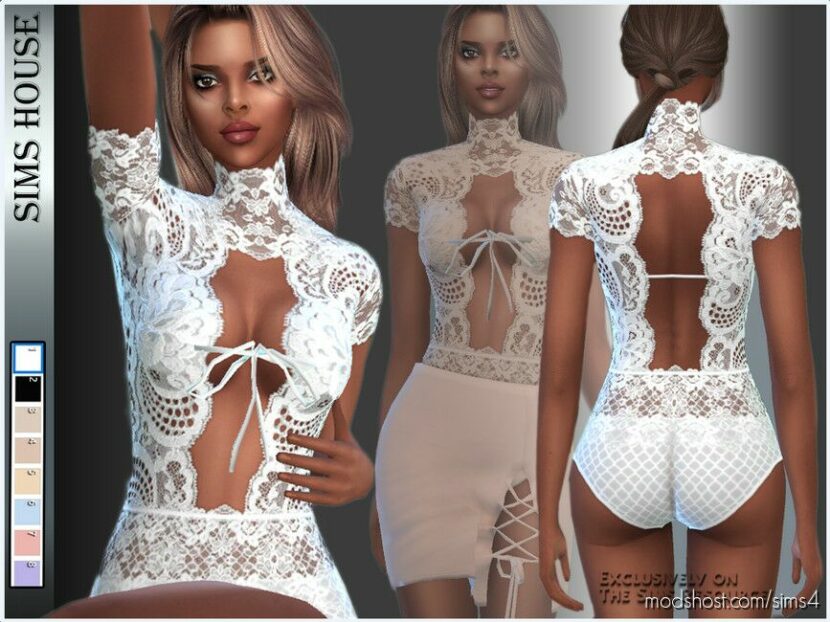 Sims 4 Teen Clothes Mod: Body Lace (Featured)