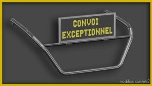 Convoi Exceptionnel Blink LED Sign Scania NG for Euro Truck Simulator 2