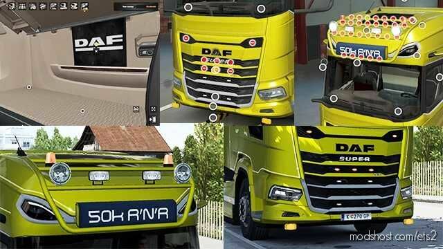 DAF 2021 Accessory Tuning Slots V2.0 for Euro Truck Simulator 2