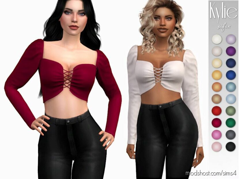 Kylie Top for Sims 4