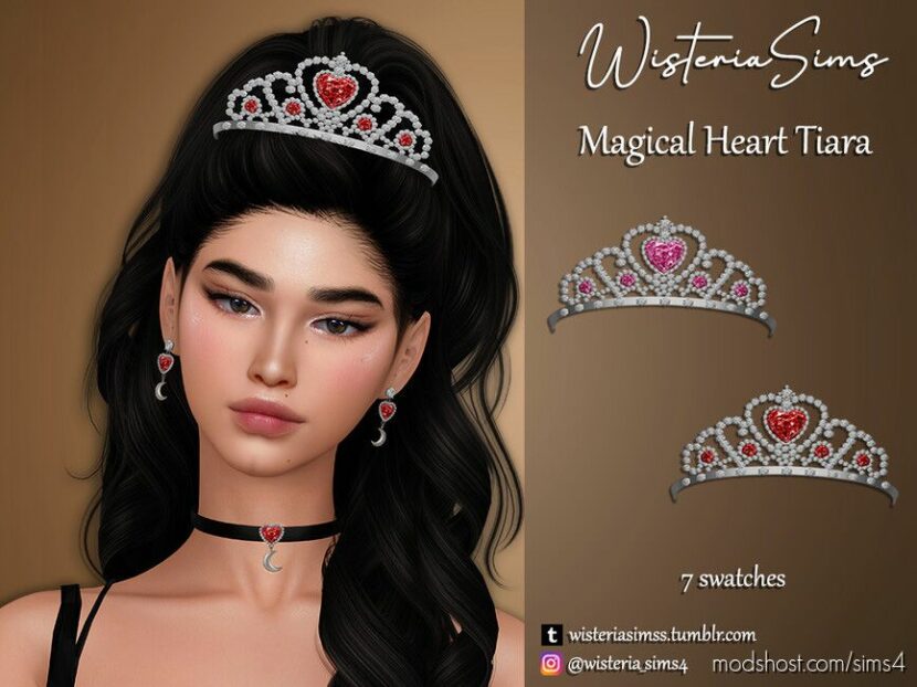 Sims 4 Accessory Mod: Magical Heart Tiara (Featured)