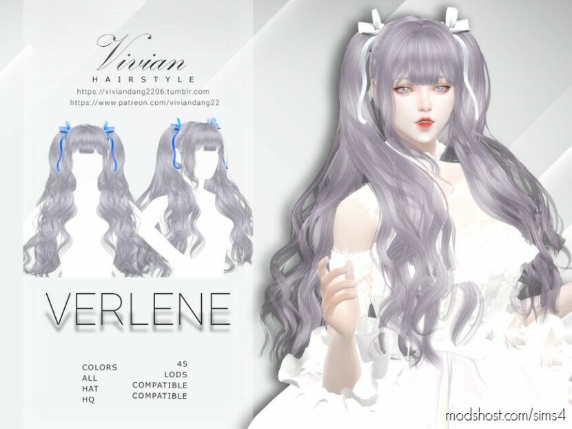 Sims 4 Female Mod: Verlene Hairstyle (Featured)