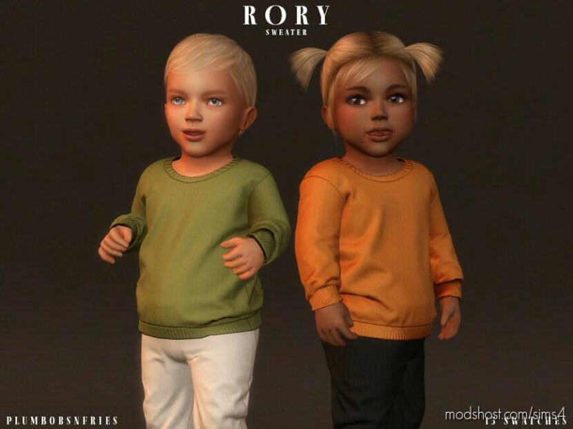Sims 4 Kid Clothes Mod: RORY Sweater (infants) (Featured)