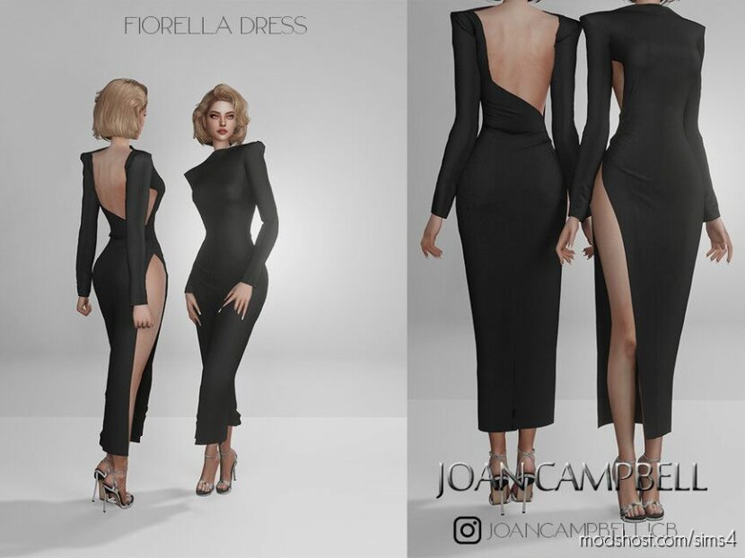 Sims 4 Adult Clothes Mod: Fiorella Dress (Featured)