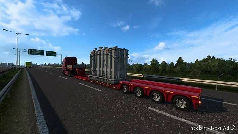 Multiple Trailers In Traffic [1.47] for Euro Truck Simulator 2