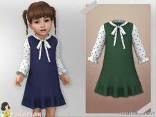 Melanie Dress with heart sleeves for Sims 4