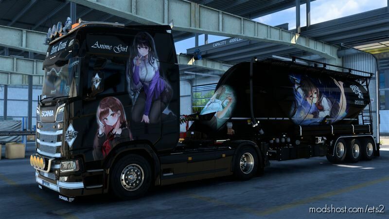 Scania S NG Anime Trans Combo Skin for Euro Truck Simulator 2
