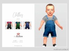 Denim Jumpsuit for Infant for Sims 4