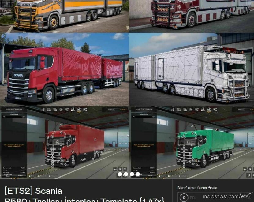 Scania S 580 Megamod [1.47] for Euro Truck Simulator 2