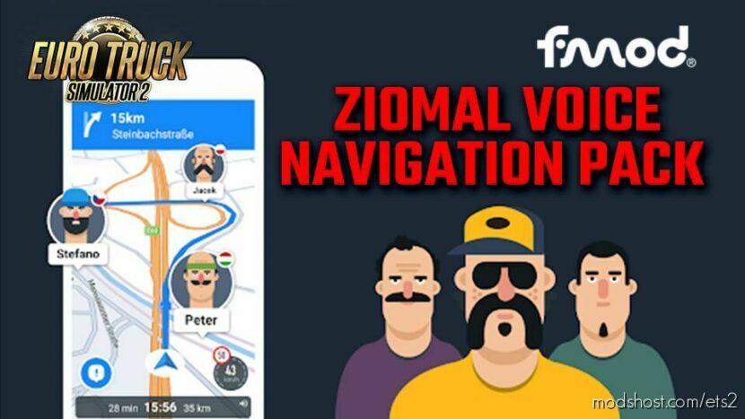 Ziomal Voice Navigation Pack V3.2 for Euro Truck Simulator 2