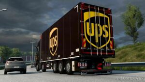 ETS2 DAF Mod: Skin DAF 2021 Tandem UPS By Rodonitcho Mods 1.43-1.47 (Image #2)