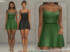 Bliss Dress for Sims 4