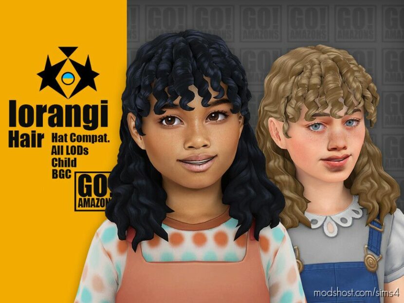 Iorangi Hair for Sims 4