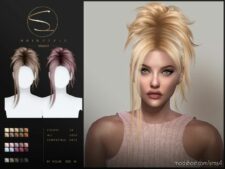 Updo hairstyle Kate for Sims 4