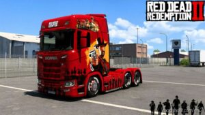 ETS2 Scania Mod: RED Dead Redemption 2 Skin (Image #3)