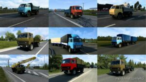MAZ Traffic Pack [1.47] for Euro Truck Simulator 2