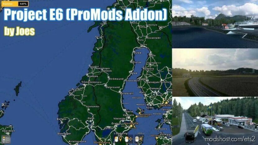 Project E6 – Promods Addon V2.4 [1.47] for Euro Truck Simulator 2