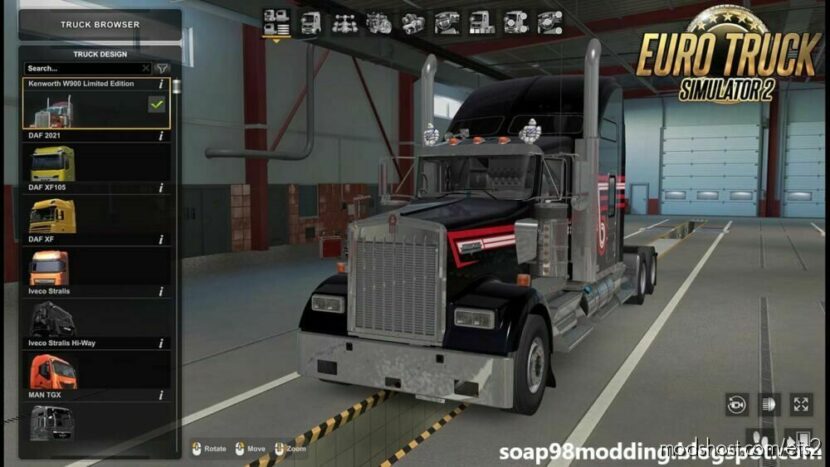 Kenworth W900 Limited Edition By Soap98 V1.1.0 for Euro Truck Simulator 2