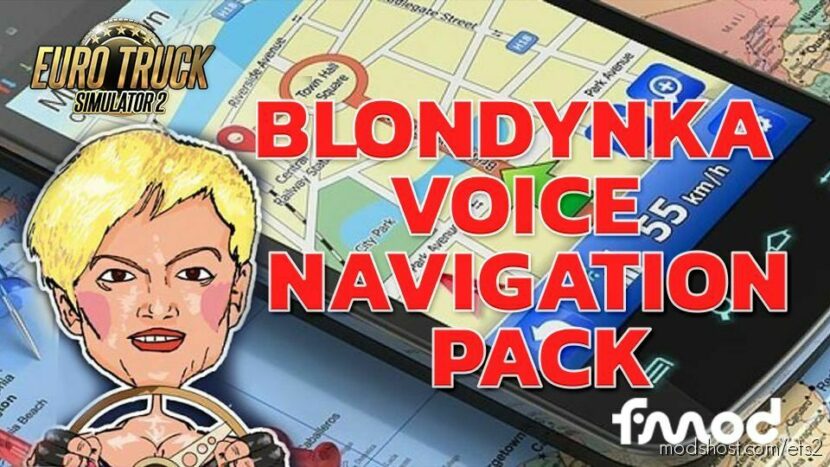 Blondynka Voice Navigation Pack V2.1 for Euro Truck Simulator 2