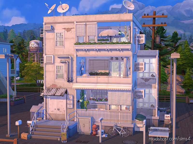 Cheap Apartments [No CC] for Sims 4