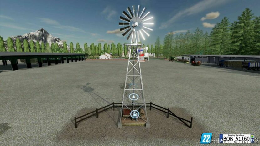 American Wind Turbine By BOB51160 for Farming Simulator 22