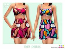 Sims 4 Teen Clothes Mod: Ines Dress (Featured)