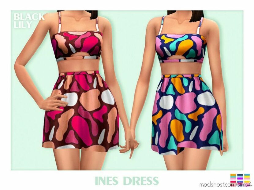 Ines Dress for Sims 4