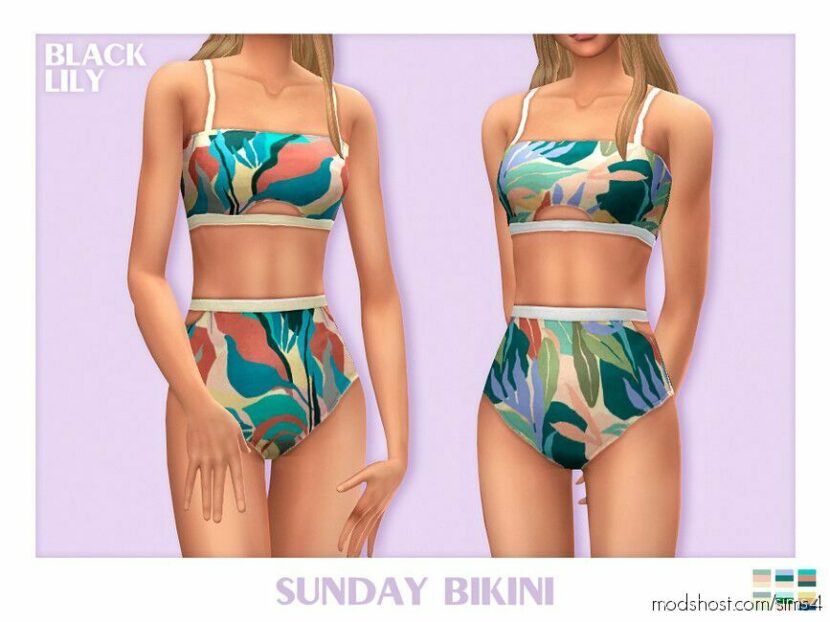 Sunday Bikini for Sims 4