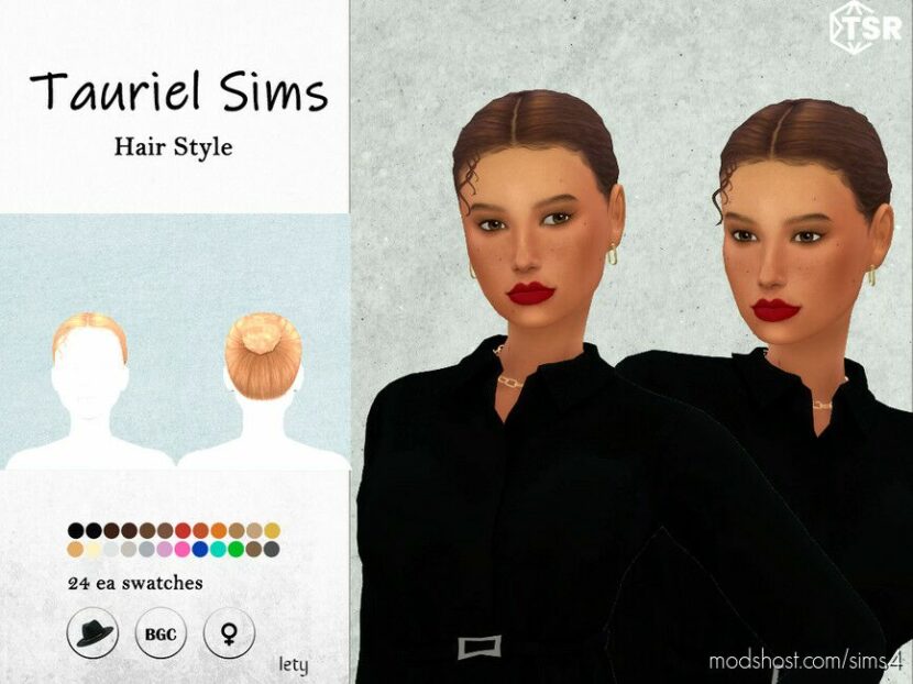 Lety – Hairstyle for Sims 4