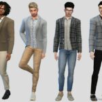 Elbow Patch Blazer Sims 4 Clothes Mod - ModsHost