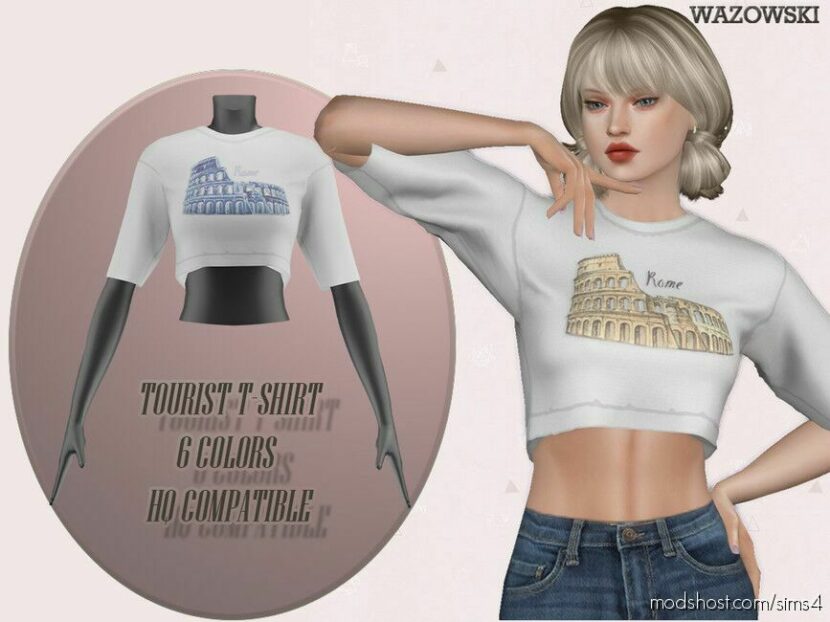 Tourist T-Shirt for Sims 4