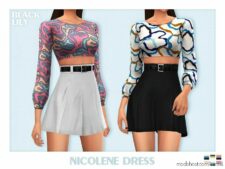 Nicolene Dress for Sims 4