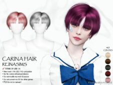 Carina Hair for Sims 4