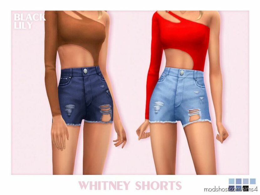 Whitney Shorts for Sims 4