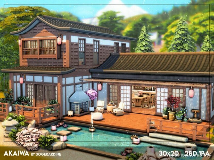 Akaiwa (NO CC) for Sims 4