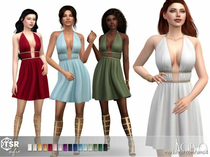 Karya Dress for Sims 4