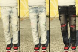 GTA 5 Player Mod: Slimmy Jeans MP Male (Image #5)