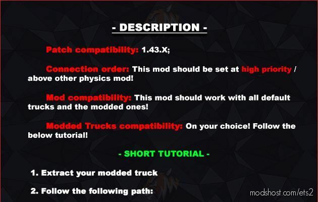 Dynamic Suspension 6.4.3.1 – MAN TGX 2020 Update [1.47] for Euro Truck Simulator 2