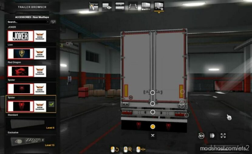 Trailer Mudflaps [1.47] for Euro Truck Simulator 2