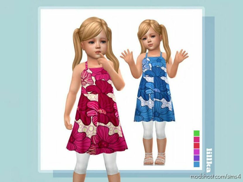 Raisa Dress With Leggings for Sims 4