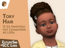 Tory Hair For Toddlers for Sims 4
